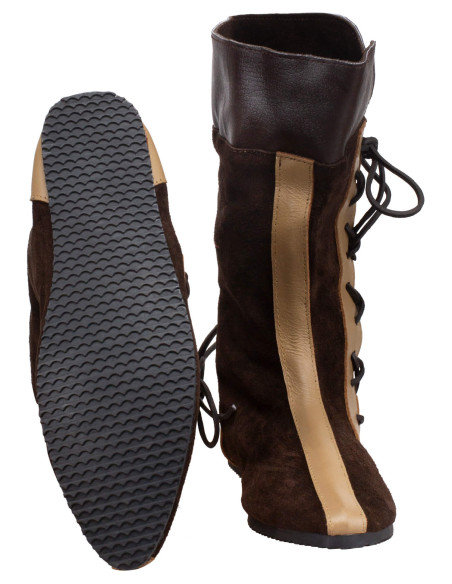 Medieval leather boots model Sylvar,...