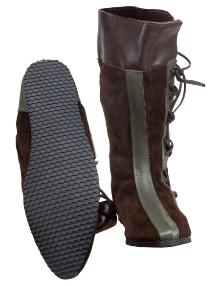 Medieval leather boots model Sylvar,...