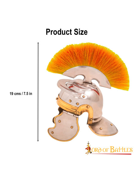 Roman mini helmet with plume and...