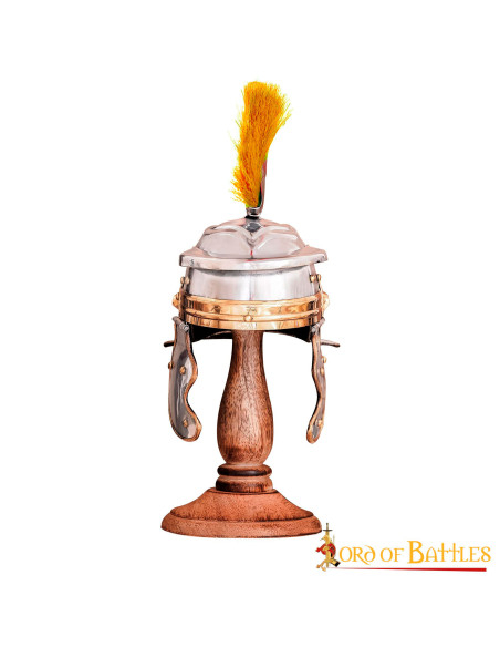 Roman mini helmet with plume and...