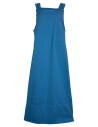 Dress style apron model Lientje, light blue color