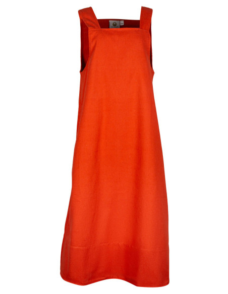 Lientje apron-style dress, orange