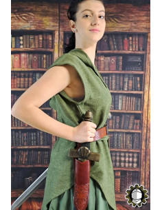 Medieval dagger sheath brown leather model Jerome 2