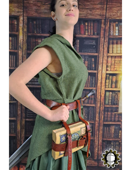 Medieval book holder for belt model...