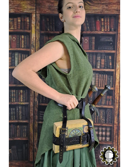 Medieval book holder for belt model...