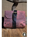 Medieval red leather bag model Valeron