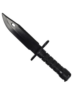 Training bayonet knife made of plastic, black color