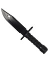 Training bayonet knife made of plastic, black color