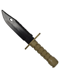 Training bayonet knife in plastic, beige color