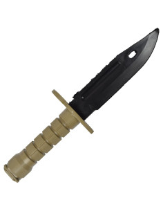 Training bayonet knife in plastic, beige color 2