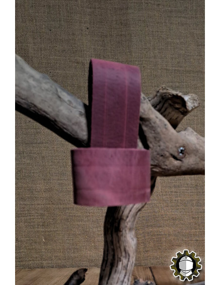 Leather sheath for daggers, red