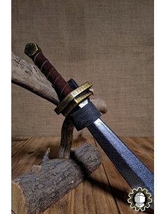 Leather sheath for daggers, black 2