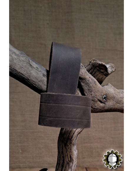 Leather sheath for daggers, brown