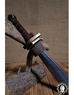 Leather sheath for daggers, brown 2