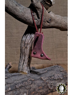 Leather sword sheath, red