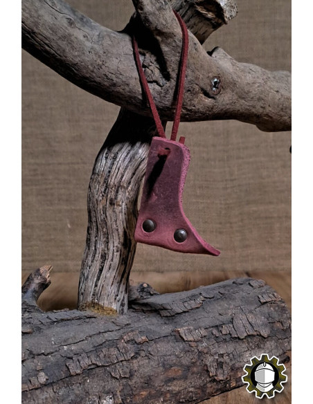 Leather sword sheath, red