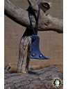 Leather sword belt, blue