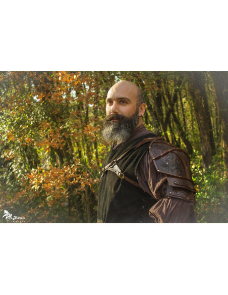 Brown Renaissance Warrior Shoulder...