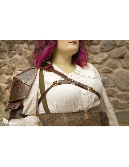 Brown Renaissance Warrior Shoulder...