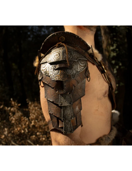 Thor Barbarian Shoulder Pad in Brown...