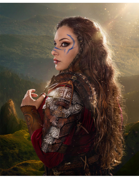 Thor Barbarian Shoulder Pad in Brown...