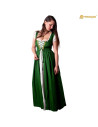 Long Celtic medieval dress in green
