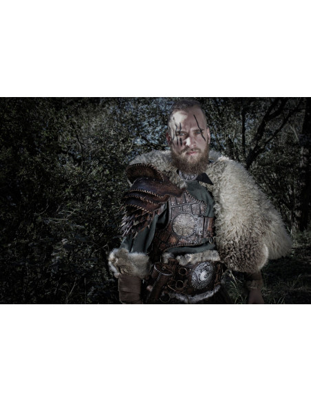 Black leather chest piece model...