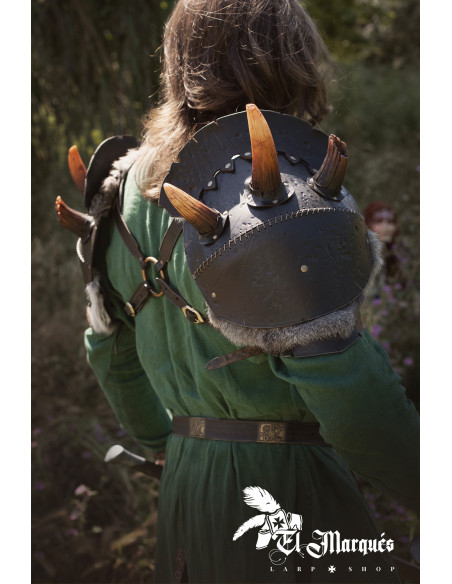 Large leather shoulder pad model...