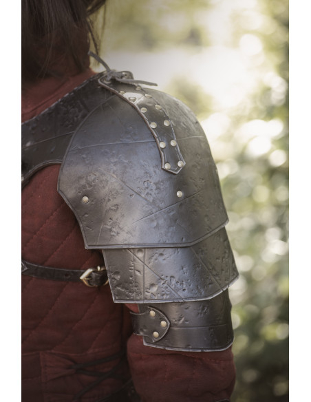 Medieval Leather Shoulder Pad Model...
