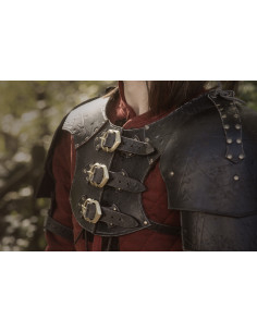 Medieval Leather Shoulder Pad Model Mercenary 2