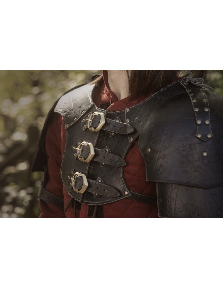 Medieval Leather Shoulder Pad Model...