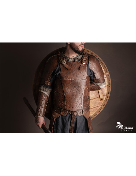 Medieval Leather Shoulder Pad Model...