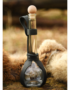 Long-neck glass bottle with belt loop (0.5 l.)