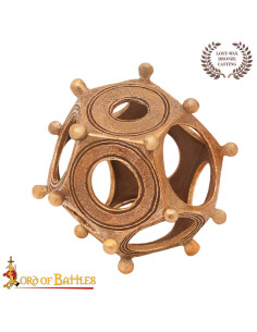 Roman dodecahedron in cast bronze