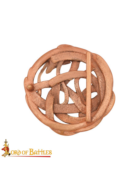 Viking serpent buckle for belt, in...