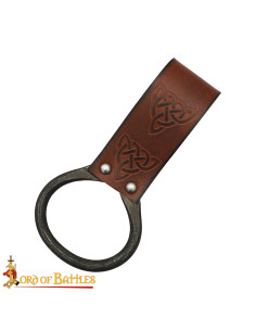 Celtic Sheath for Axes in Brown Leather