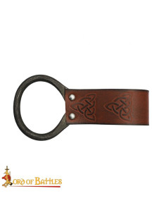 Celtic Sheath for Axes in Brown Leather 2