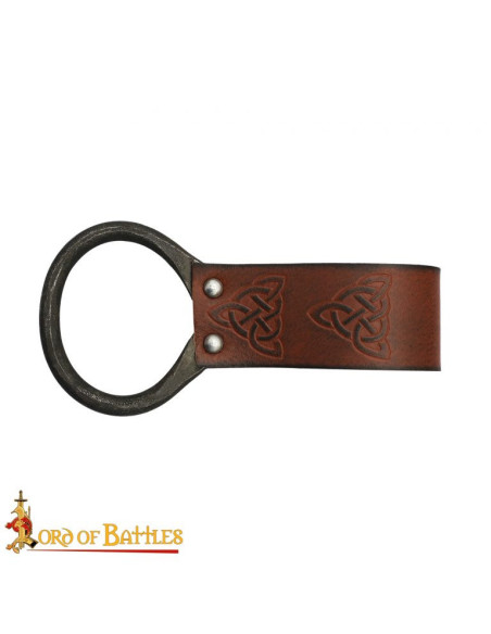 Celtic Sheath for Axes in Brown Leather