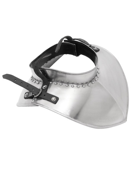 Medieval knight's gorget, polished...