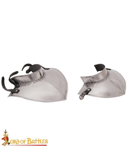 Medieval knight's gorget, polished...