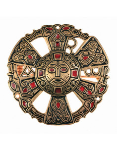 Medieval bronze brooch from Limons, France