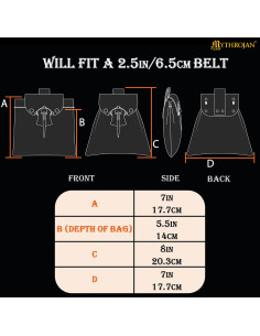 Medieval bag, bone closure, in bottle green 2