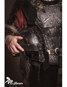 Baldur Spangenhelm helmet in leather, unembellished 2