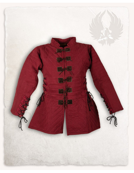 Medieval Gambeson Diana in Red Medieval Gambeson Diana in Red
