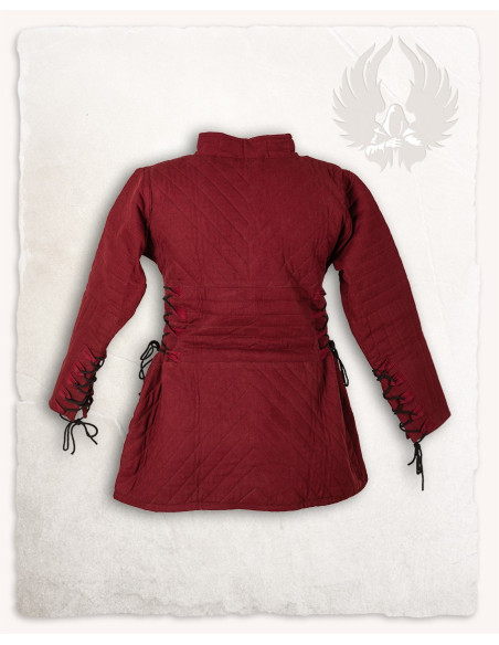Medieval Gambeson Diana in Red Medieval Gambeson Diana in Red