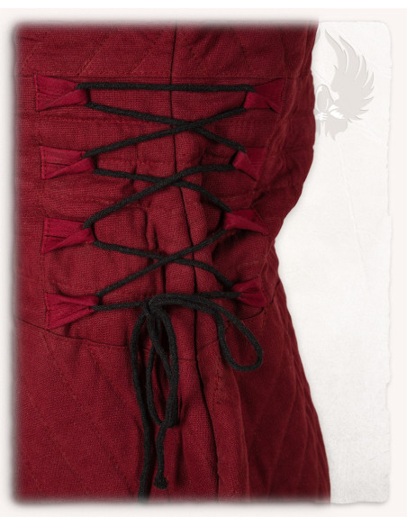 Medieval Gambeson Diana in Red Medieval Gambeson Diana in Red