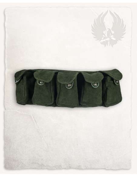 Rickar Belt with 5 Pouches - Green