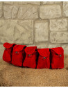 Rickar Belt with 5 Pouches - Red