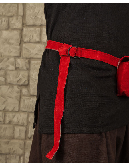 Rickar Belt with 5 Pouches - Red