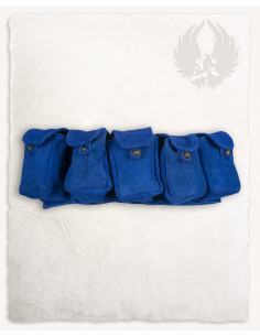 Rickar Belt with 5 Pockets - Blue